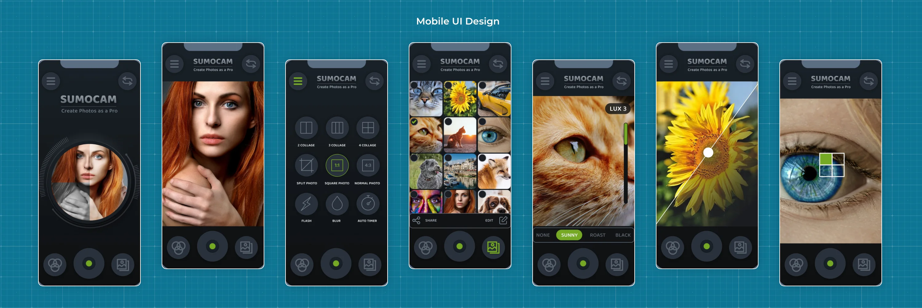 SumoCam — Mobile UI Design
