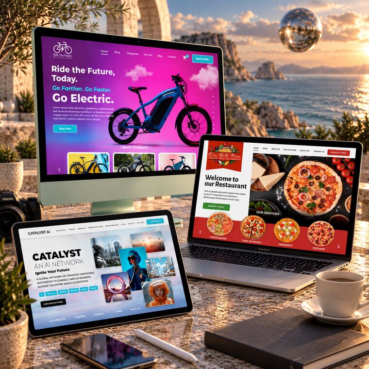 Web Development sample — responsive websites and digital products